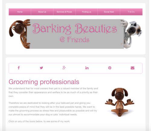 Barking Beauties site